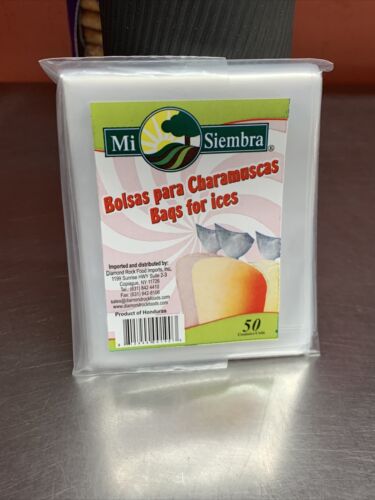 Mi Siembra~Bolsas Para Charamuscas/50 Units/Bags For Ices/50 Unidades - Fresh Stock Dated February 2026