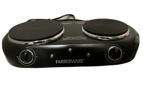 *OB* Electric Cooktop Burner 1800W Hot Plate Portable 2 Burners Kitchen Cooking! - Fresh Stock Dated February 2026