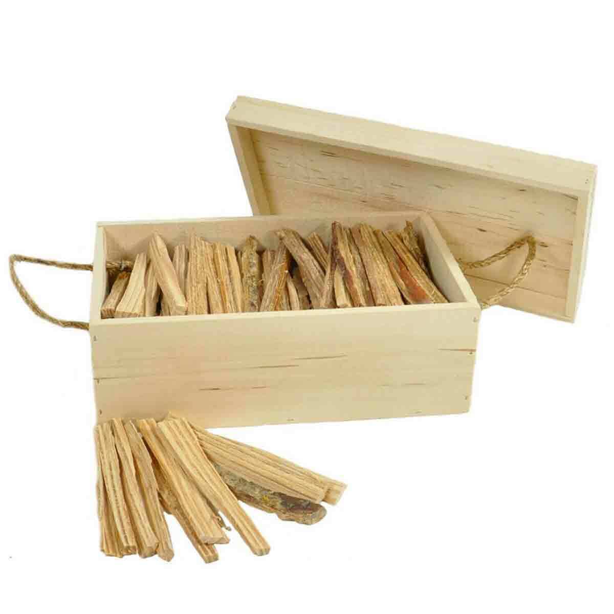 Fatwood Storage Box with Rope Handles - Fresh Stock Dated January 2026