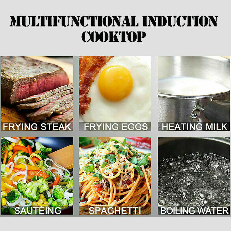 Electric Single Induction Cooker Portable Cooktop Burner 1800W Digital Hot Plate - Fresh Stock Dated February 2026