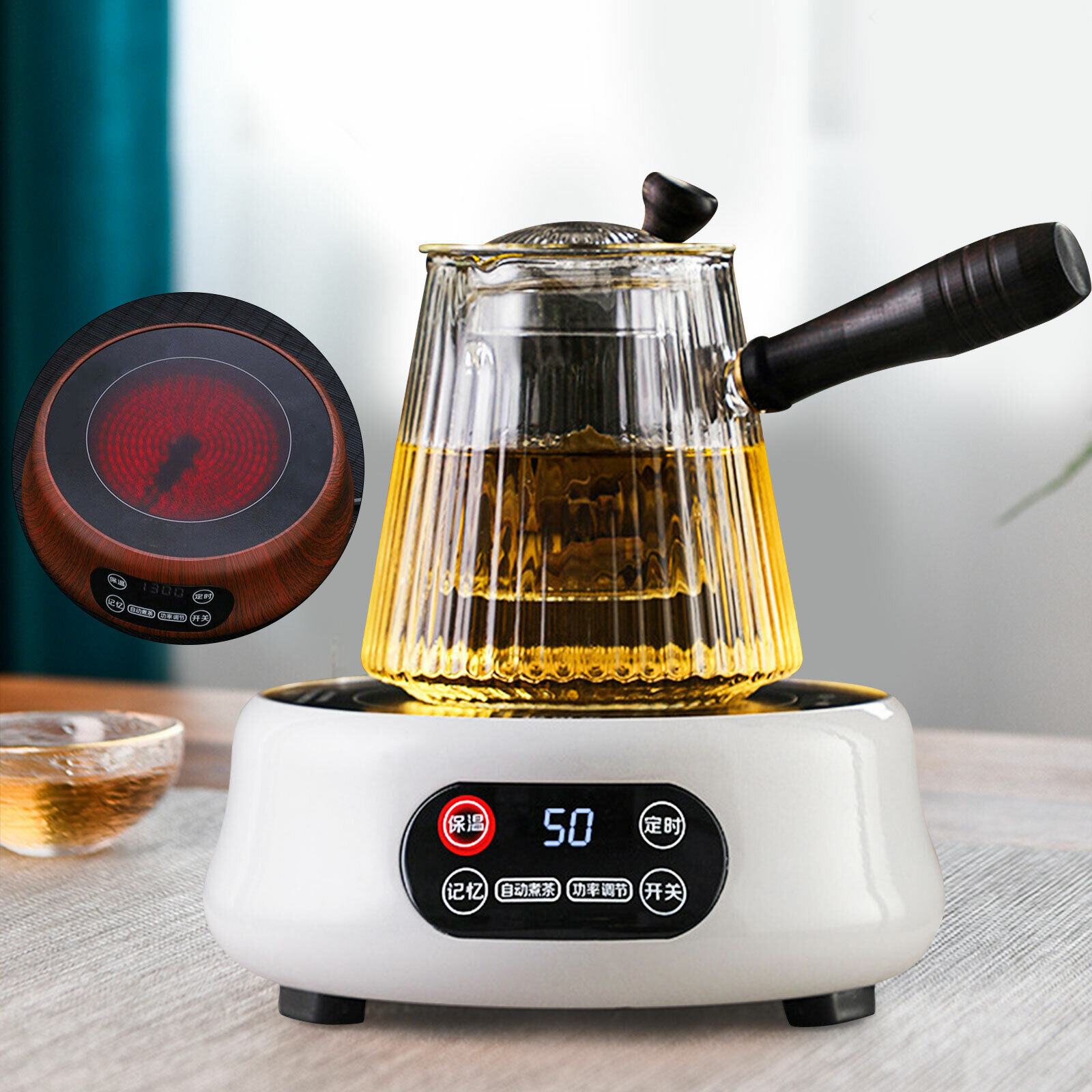 Mini Electric Heater Coffee Milk Soup Heater 1300W Hot Plate Stove 110V - Fresh Stock Dated February 2026