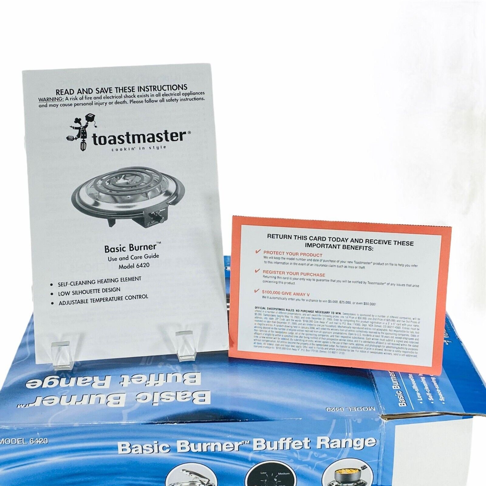 Toastmaster Electric Hot Plate Basic Burner Buffet Range Adjustable Temperature - Fresh Stock Dated February 2026