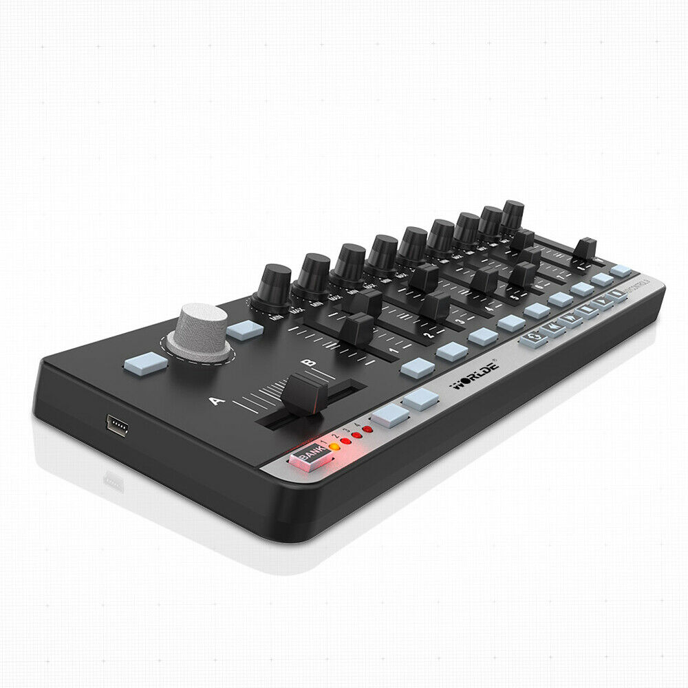 Worlde EasyControl.9 Portable Mini USB 9 Slim-Line Control MIDI Controller V6Z2 - Fresh Stock Dated December 2025