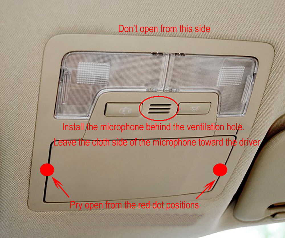 OEM Toyota Bluetooth Microphone for RAV4 Camry Corolla Prado Marx Reiz (Type 1) - Fresh Stock Dated January 2026