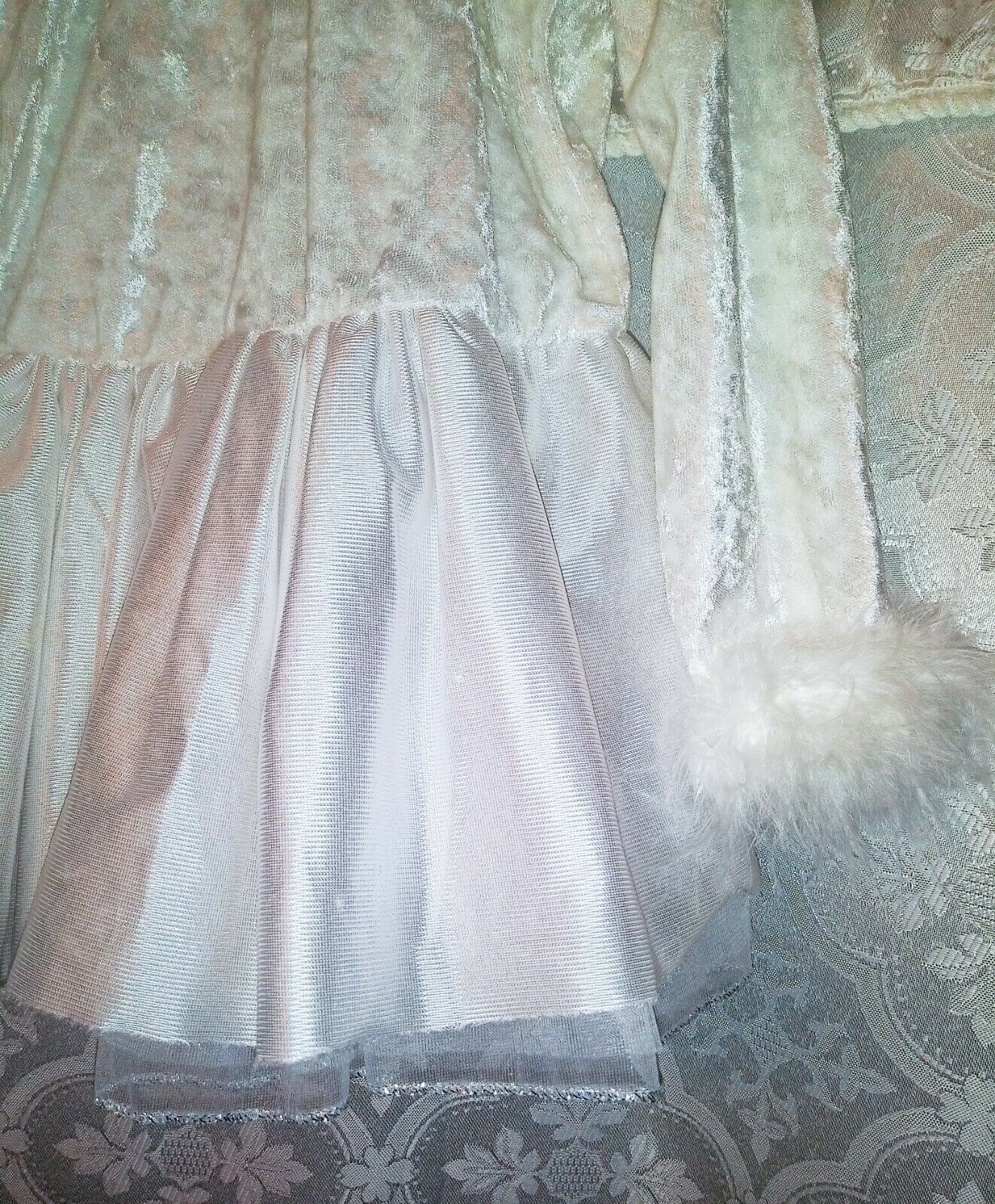 White Fur Sparkles Tutu Dancewear Medium 3-4years - Fresh Stock Dated December 2025