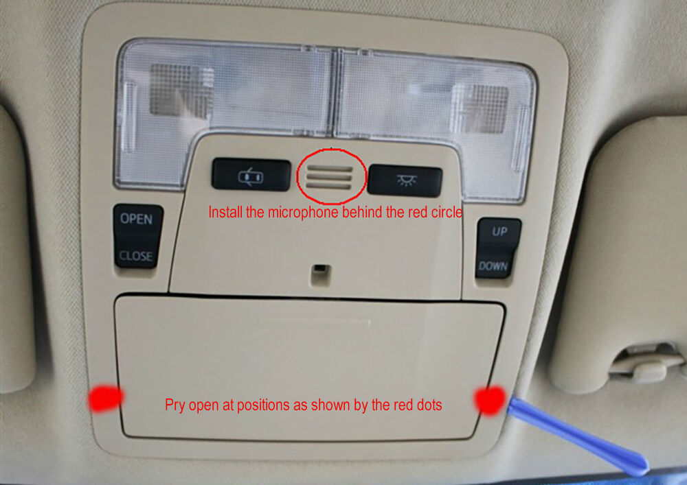 OEM Toyota Bluetooth Microphone for RAV4 Camry Corolla Prado Marx Reiz (Type 1) - Fresh Stock Dated January 2026