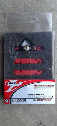 Super light Road Bike Brake Shoes, Titanium Bolts, 2sets high performance pads - Fresh Stock Dated December 2025