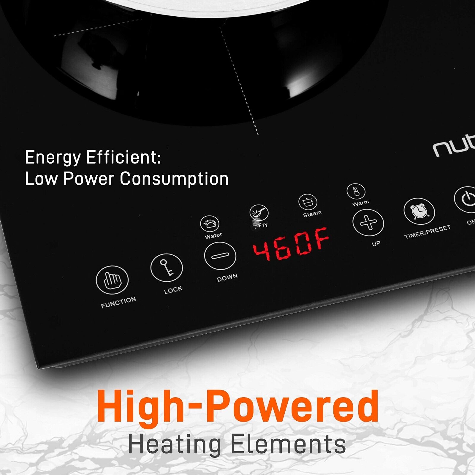 NutriChef Portable Double Induction Cooktop Digital Ceramic Dual Burner PKSTIND4 - Fresh Stock Dated February 2026