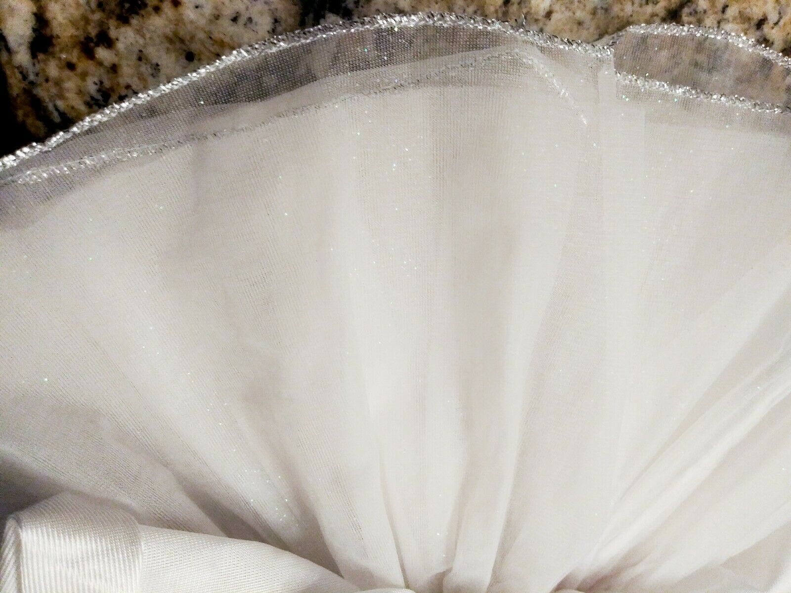 White Fur Sparkles Tutu Dancewear Medium 3-4years - Fresh Stock Dated December 2025