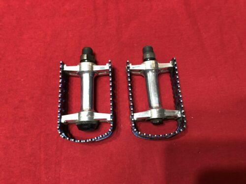 USED BLUE DIAMOND BACK 9/16 MKS BM 10 PEDALS OLD SCHOOL BMX - Fresh Stock Dated December 2025