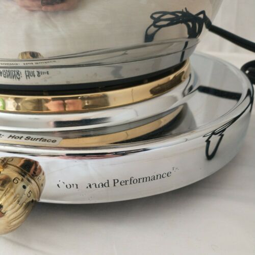 Command Performance 4 qt Pot & Burner Portable Buffet Range Chafing Warming - Fresh Stock Dated February 2026