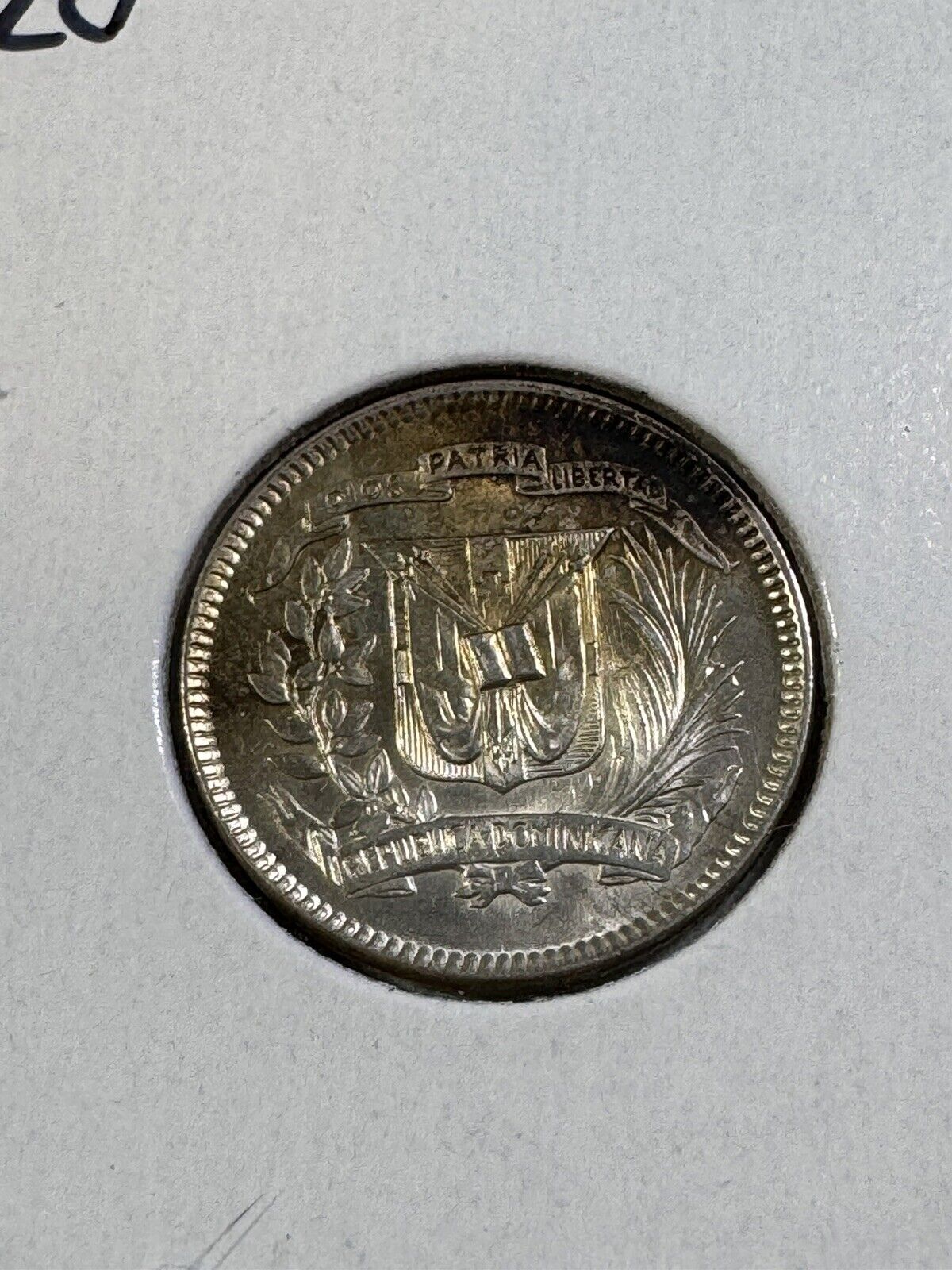 1961 Dominican Republic 10 Centavos Silver Coin - Fresh Stock Dated December 2025