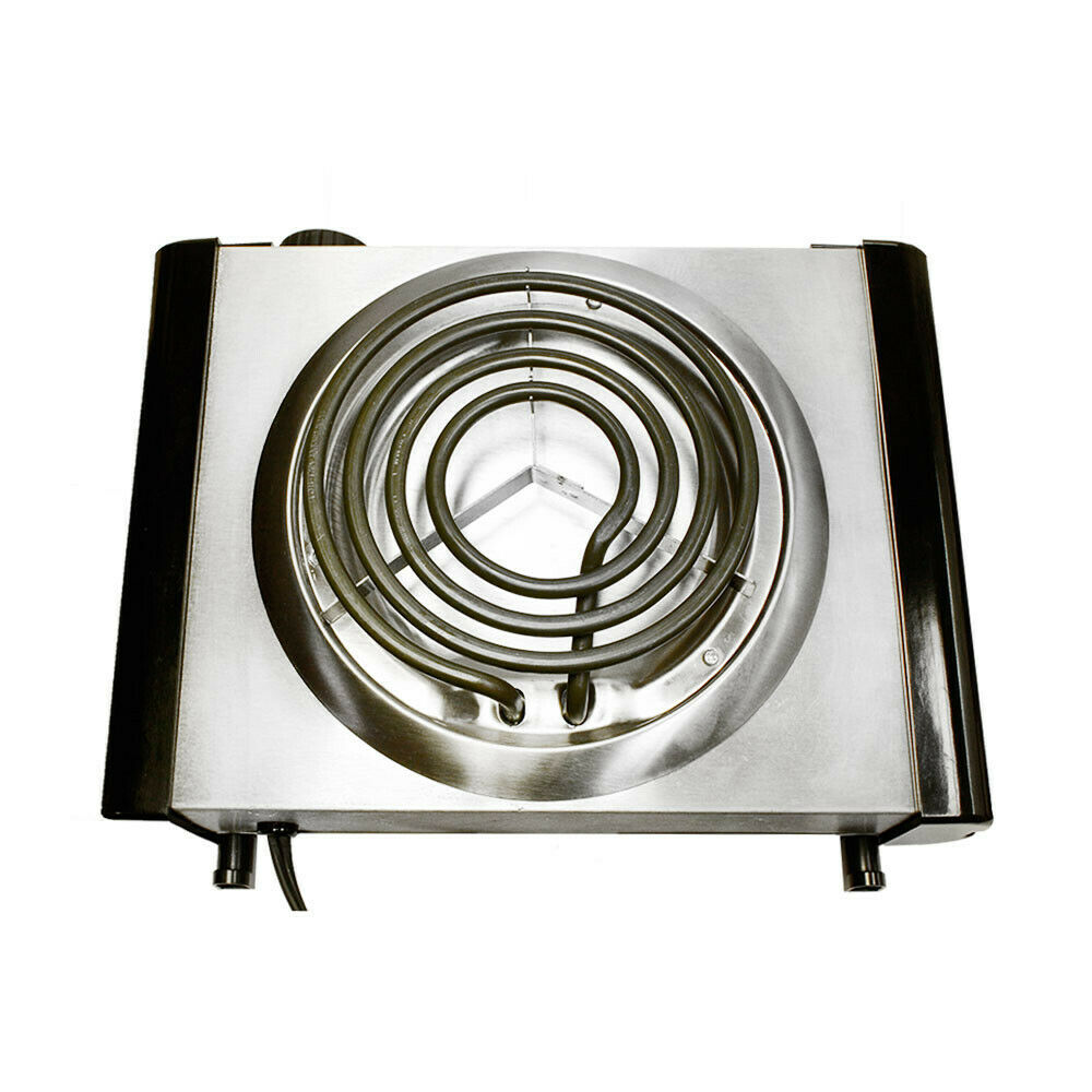 11-1/2''L 120V Portal Electric Single Burner Camper Camping Stove Cooker Satin - Fresh Stock Dated February 2026