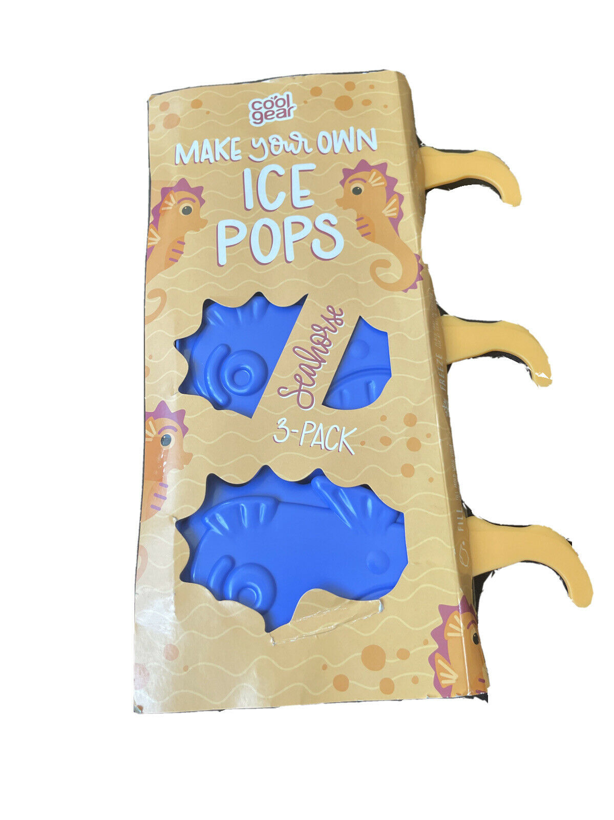 New Cool Gear Make Your Own Ice Pops Popsicle Mold Seahorse & Mermaid Set Summer - Fresh Stock Dated February 2026