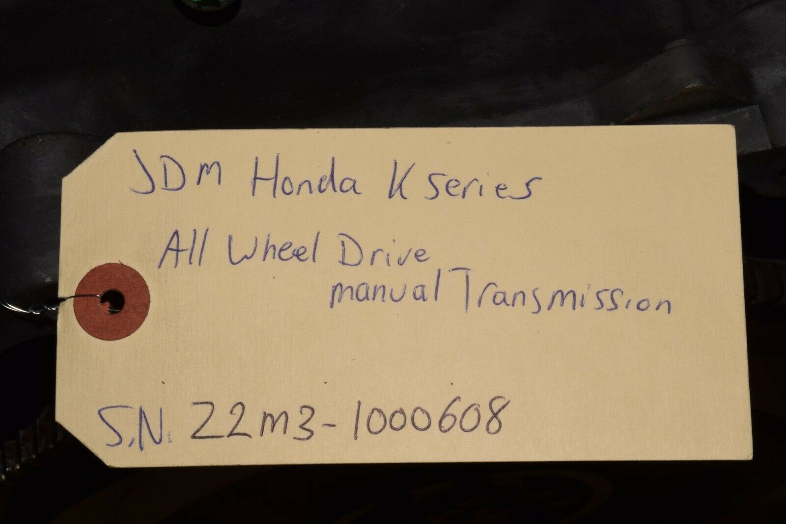 Honda K Series All Wheel Drive Manual Transmission K20A K24A AWD #1 - Fresh Stock Dated December 2025