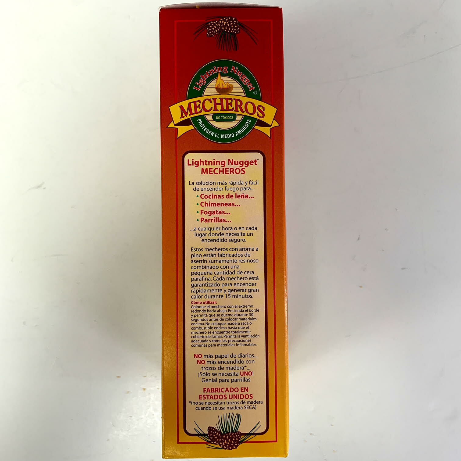 FireStarters Lightning Nugget Natural Pine Two 12 Packs Environmentally Safe - Fresh Stock Dated January 2026