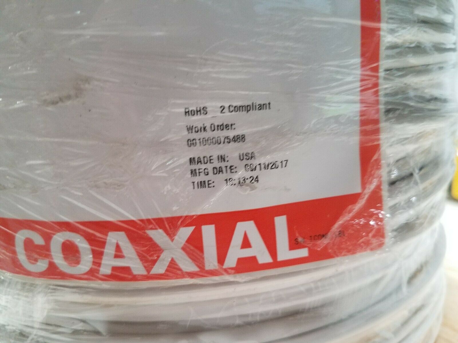 Southwire Signal Coaxial Cable 1000ft RG59 20soICu 95 CMP we cmp/cl2p 999690601 - Fresh Stock Dated December 2025