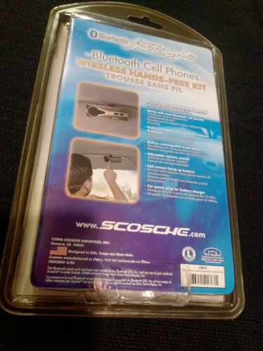 2006 Scosche (CBHV) Bluetooth Cell phones Wireless Hands-free kit - Fresh Stock Dated December 2025