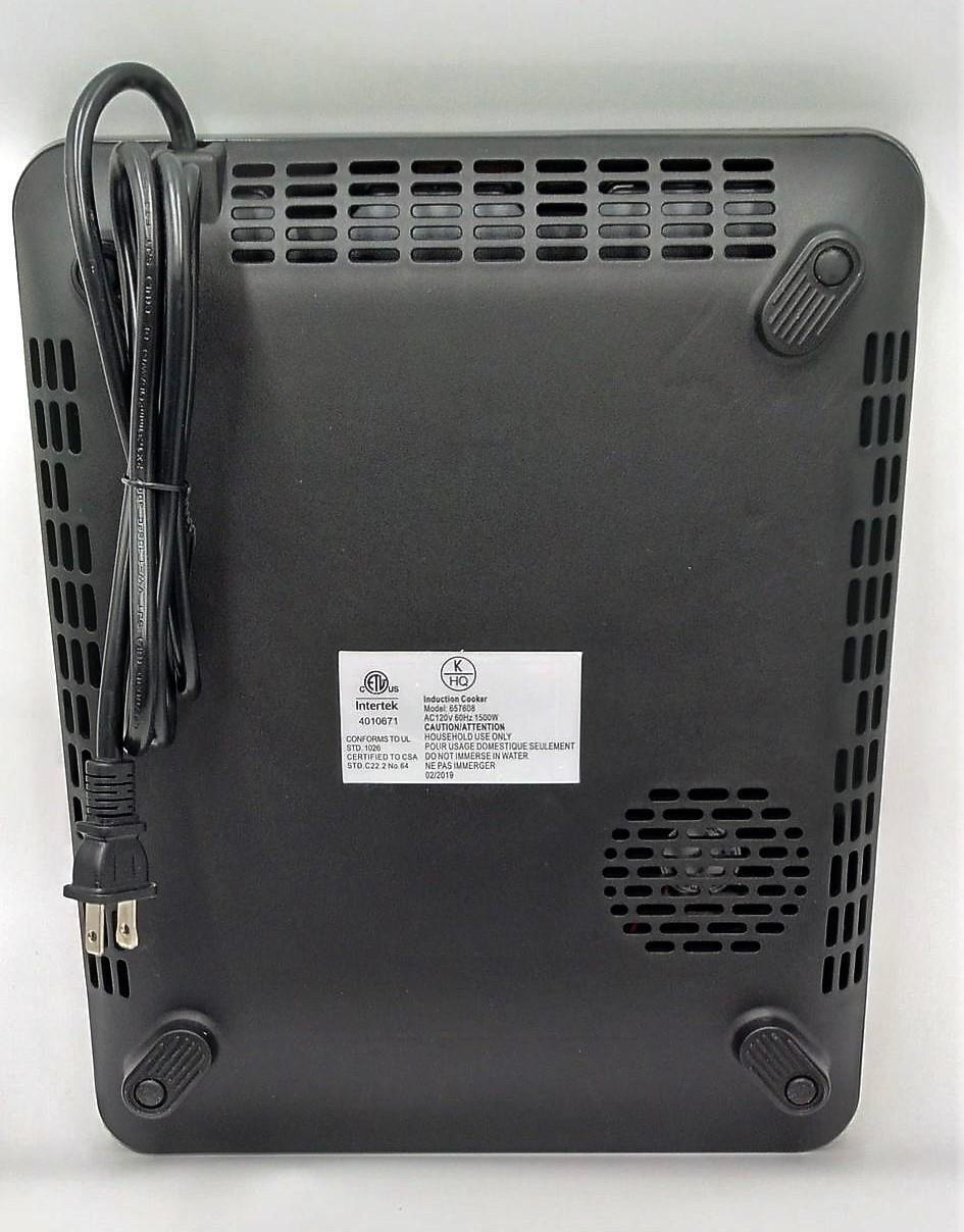 New Kitchen HQ 1500-Watt Portable Induction Burner, Red - Fresh Stock Dated February 2026