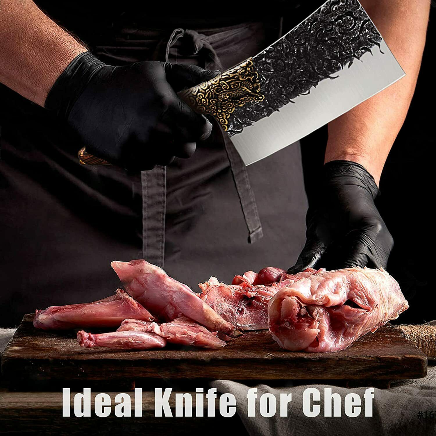 Kitchen Knife  Stainless Steel Chef Professional Cleaver Butcher Sharp Knives - Fresh Stock Dated January 2026