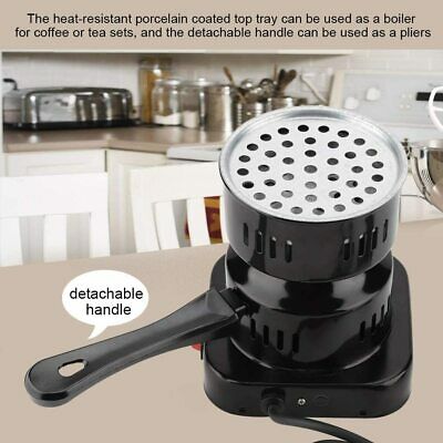 Electric Black Multi-purpose Hot Plate Stove Burner with Removable Handle - Fresh Stock Dated February 2026