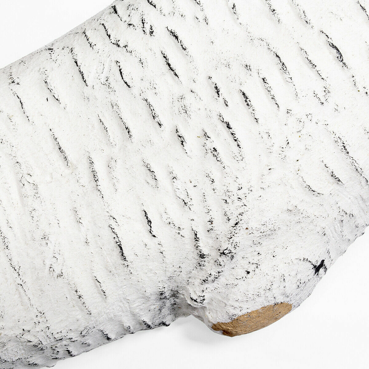 6 Pcs Decorative Realistic Flame Ceramic Wood Fireplace Logs Birch Firepits Log - Fresh Stock Dated January 2026