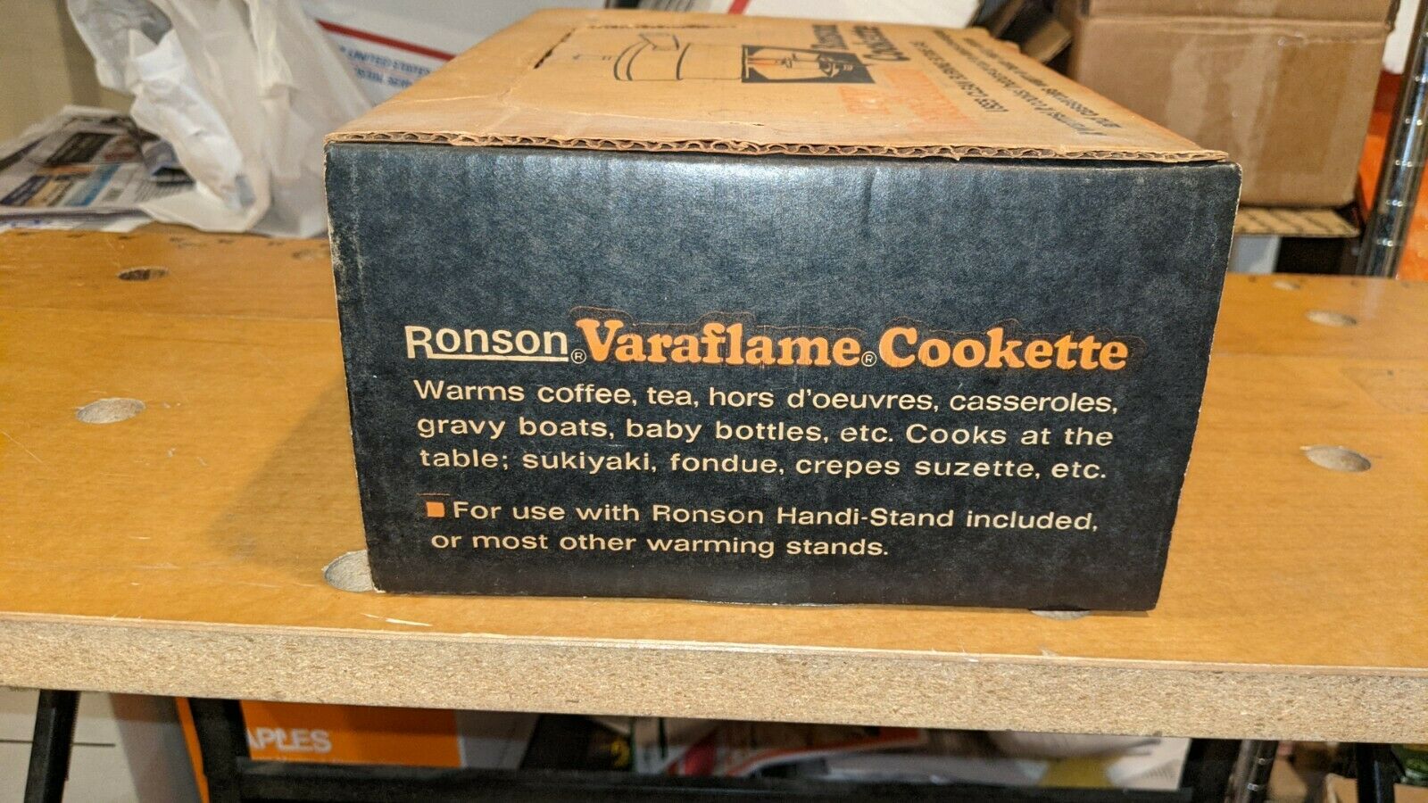 VARAFLAME RONSON COOKETTE NOS with box & instructions model #19202 - Fresh Stock Dated February 2026