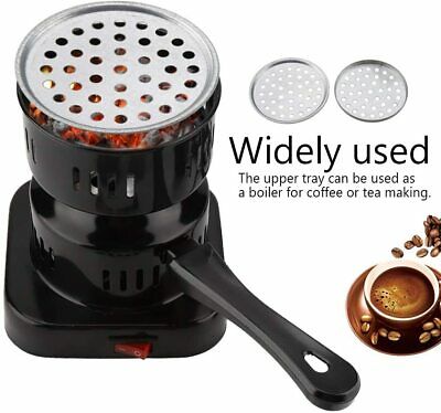 Electric Black Multi-purpose Hot Plate Stove Burner with Removable Handle - Fresh Stock Dated February 2026