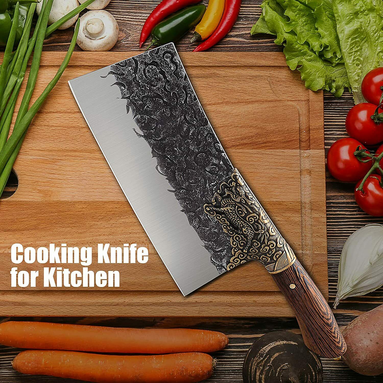 Kitchen Knife  Stainless Steel Chef Professional Cleaver Butcher Sharp Knives - Fresh Stock Dated January 2026