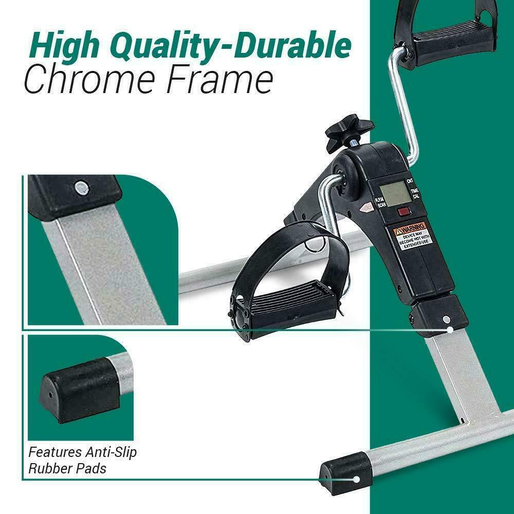 Exercise Pedal Mini Cycle Fitness Stepper Bike Aerobic Calories Display Home Gym - Fresh Stock Dated January 2026