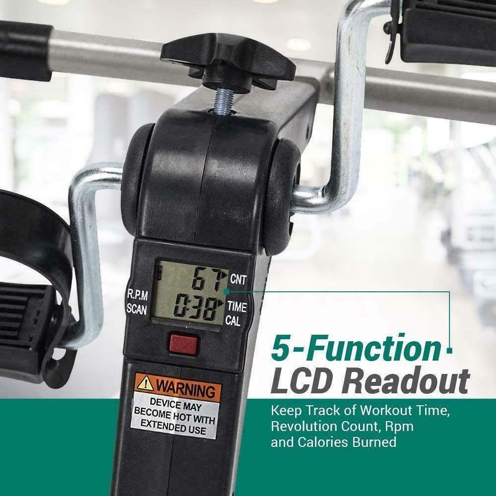 Exercise Pedal Mini Cycle Fitness Stepper Bike Aerobic Calories Display Home Gym - Fresh Stock Dated January 2026