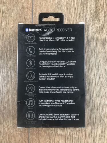 Monster Bluetooth Audio Receiver | WAB9-1008-BLK - Fresh Stock Dated December 2025