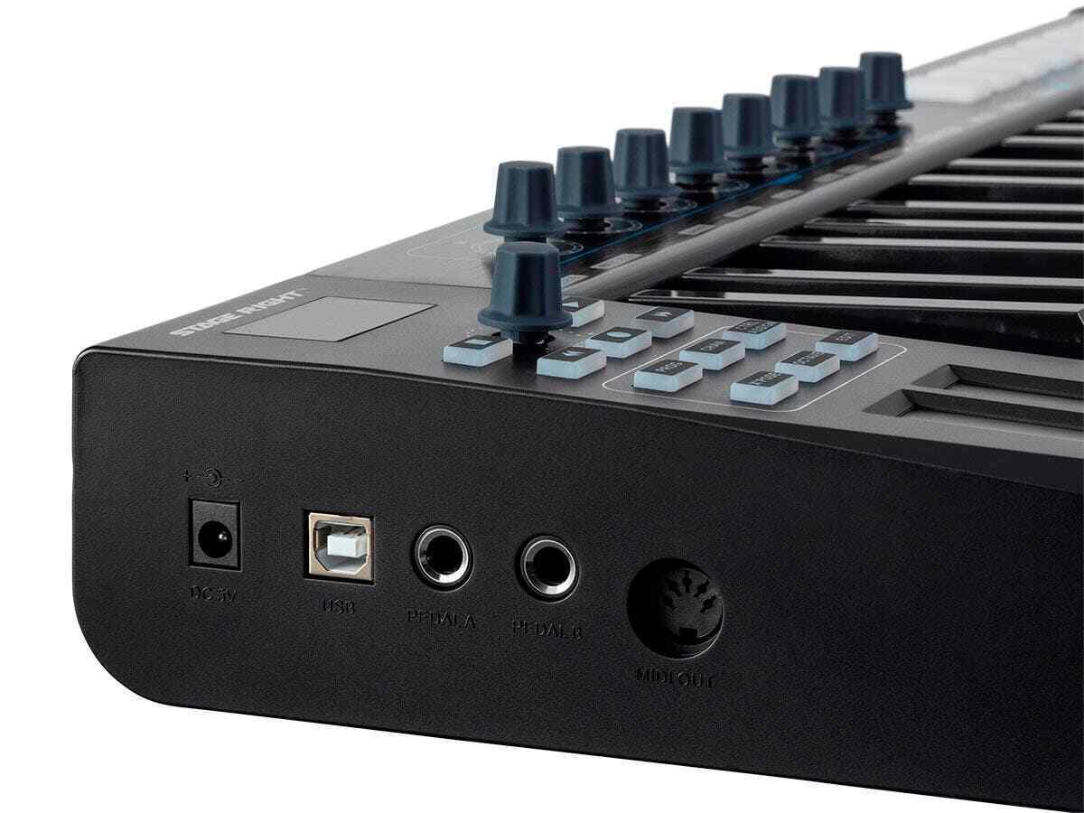 Monoprice SRK37 37-Key USB MIDI Keyboard Controller w/ 8 Velocity-Sensitive Pads - Fresh Stock Dated December 2025