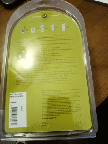New Motorola Easy Install Car Kit-Hands free system Model SYN8597- New Old Stock - Fresh Stock Dated December 2025