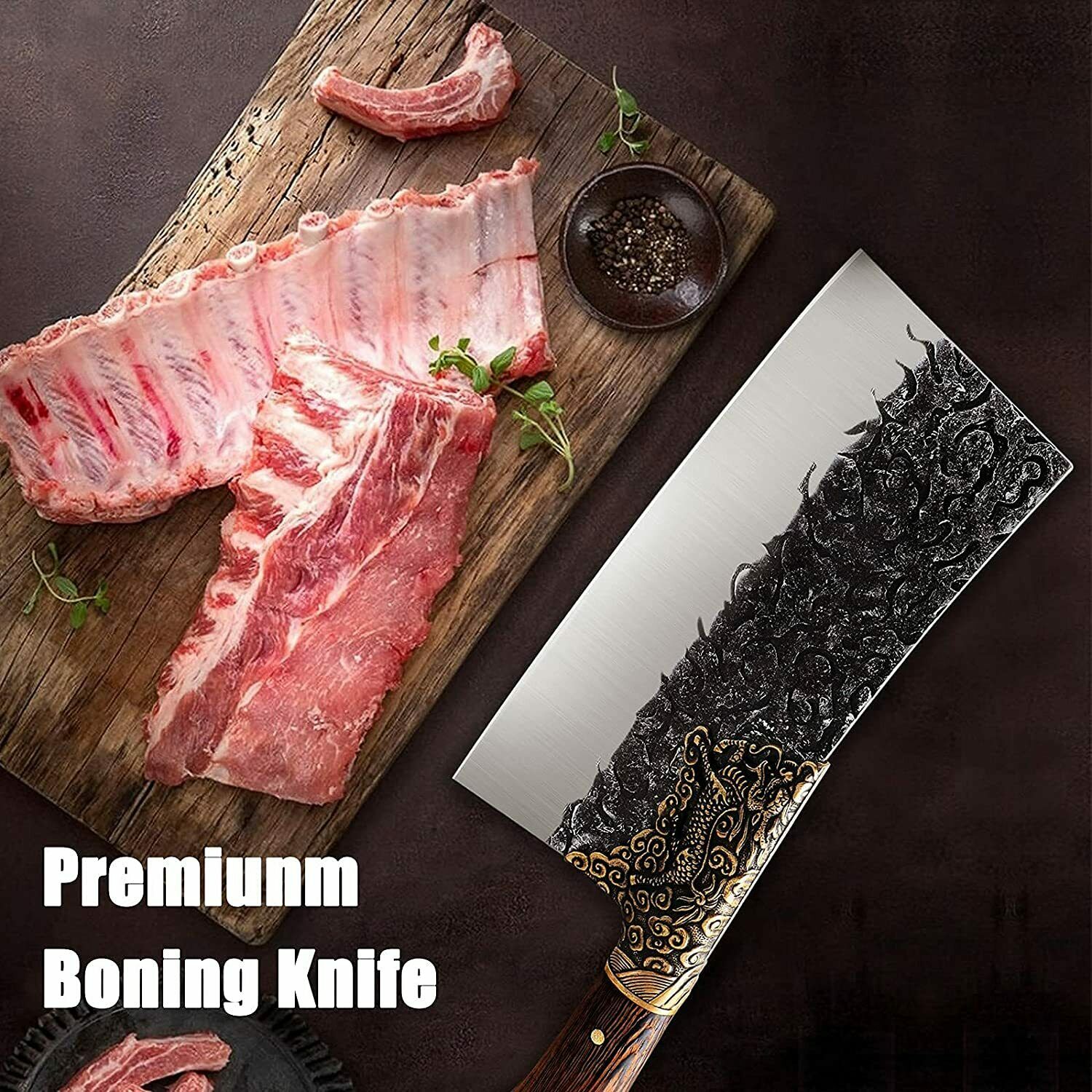 Kitchen Knife  Stainless Steel Chef Professional Cleaver Butcher Sharp Knives - Fresh Stock Dated January 2026