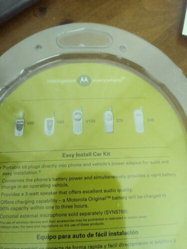 New Motorola Easy Install Car Kit-Hands free system Model SYN8597- New Old Stock - Fresh Stock Dated December 2025