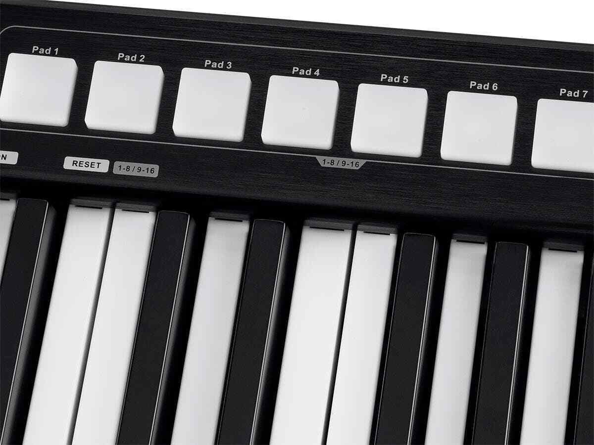 Monoprice SRK37 37-Key USB MIDI Keyboard Controller w/ 8 Velocity-Sensitive Pads - Fresh Stock Dated December 2025