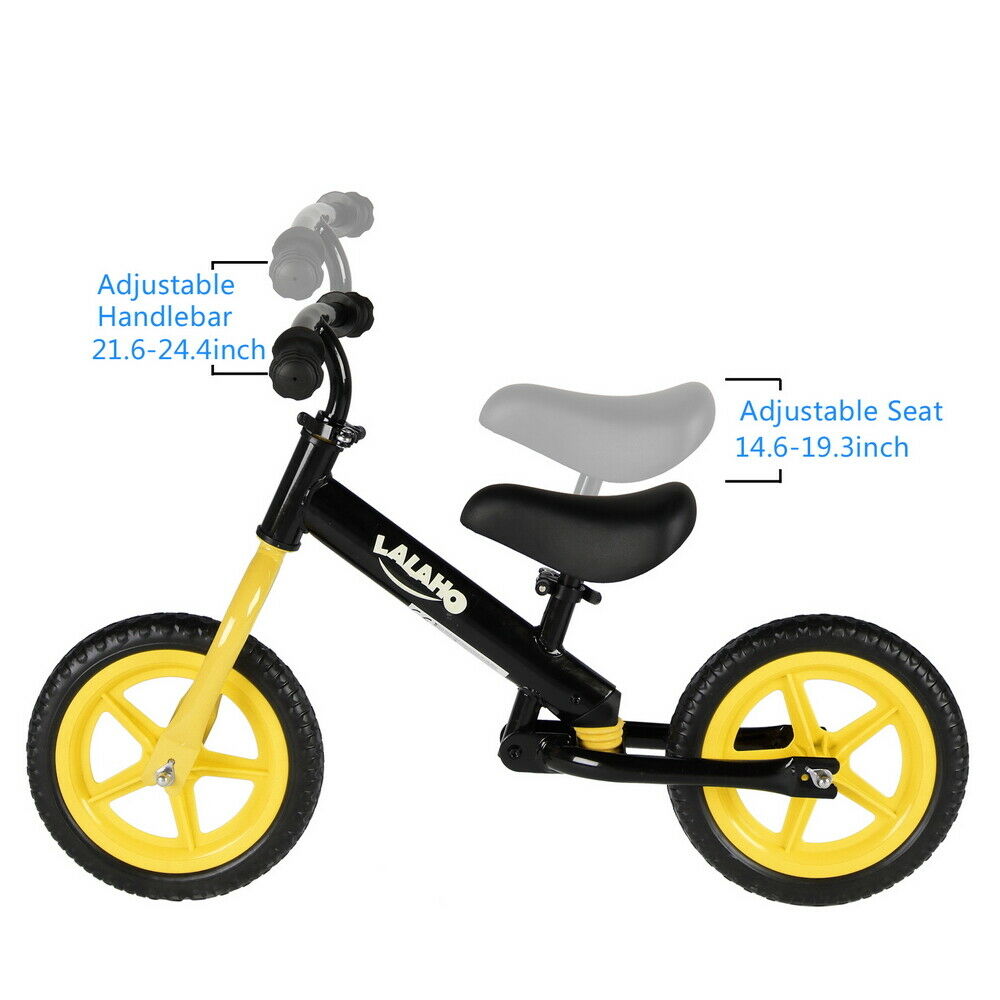 Kids Balance Ability Bike Height Adjustable Seat Training Bicycle Learning Ride - Fresh Stock Dated December 2025