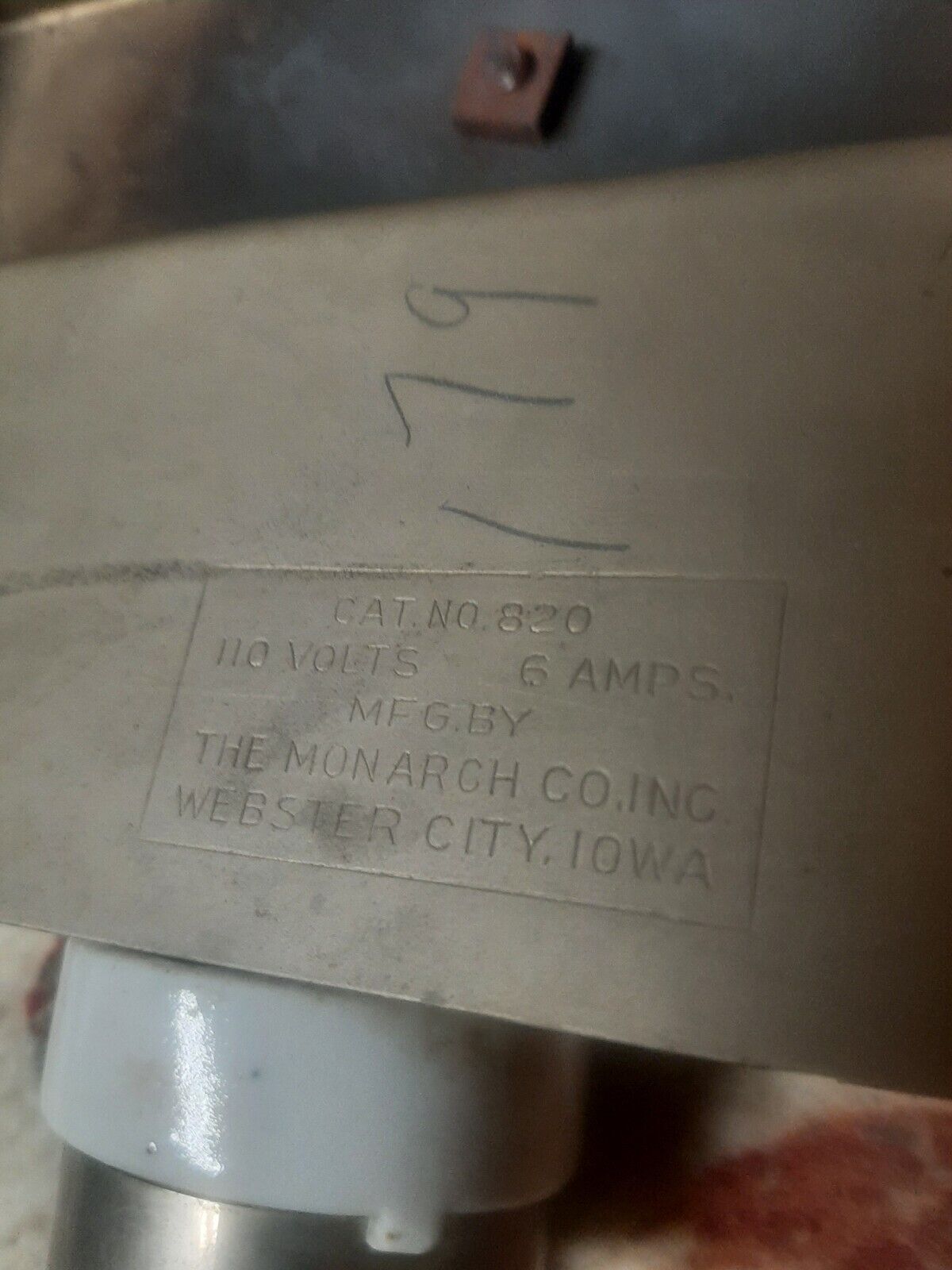 Vintage Burner Hot Plate chromed on legs monarch Webster city ia - Fresh Stock Dated February 2026