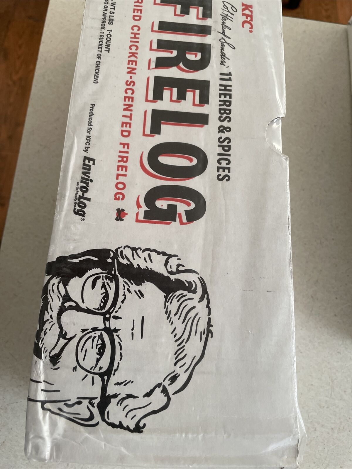 KFC 11 Herbs Spices Fire Log Enviro-Log Firelog Chicken Scented Limited Edition - Fresh Stock Dated January 2026