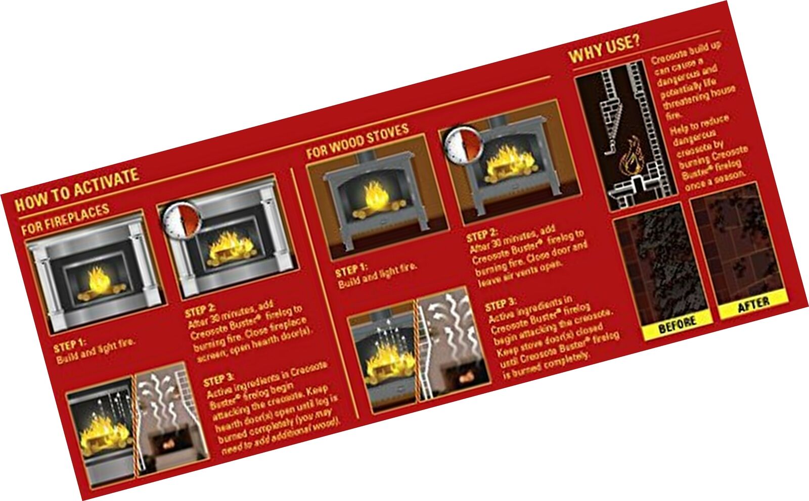 Pine Mountain First Alert Creosote Buster Chimney Cleaning Safety Fire Log - Fresh Stock Dated December 2025