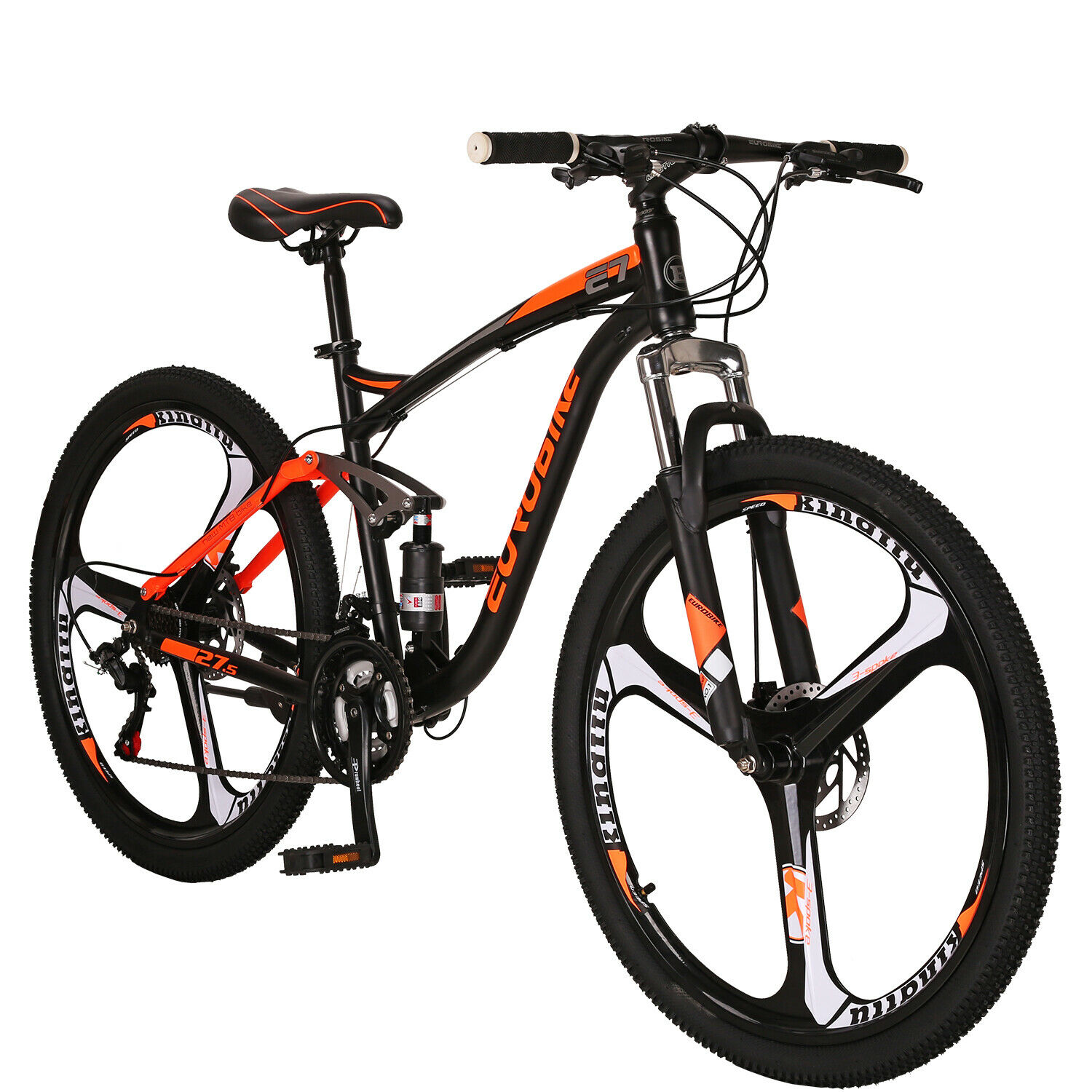 27.5” Full Suspension Mountain Bike 21 Speed Bicycle Mens Bikes Disc Brakes MTB - Fresh Stock Dated January 2026