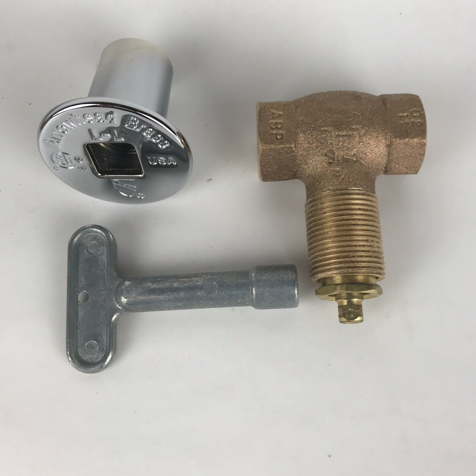 Arrowhead Brass 258B Gas Log Lighter Valve Adjustable Chrome Flange and Key - Fresh Stock Dated December 2025