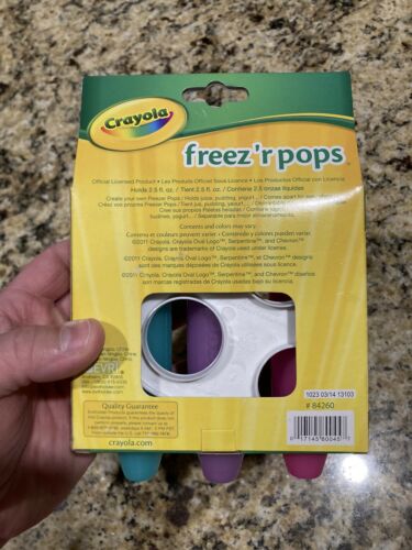 Crayola Freezer Pops Set Of (3) Crayon Icicle Popsicle Molds Multi Color **NEW** - Fresh Stock Dated February 2026