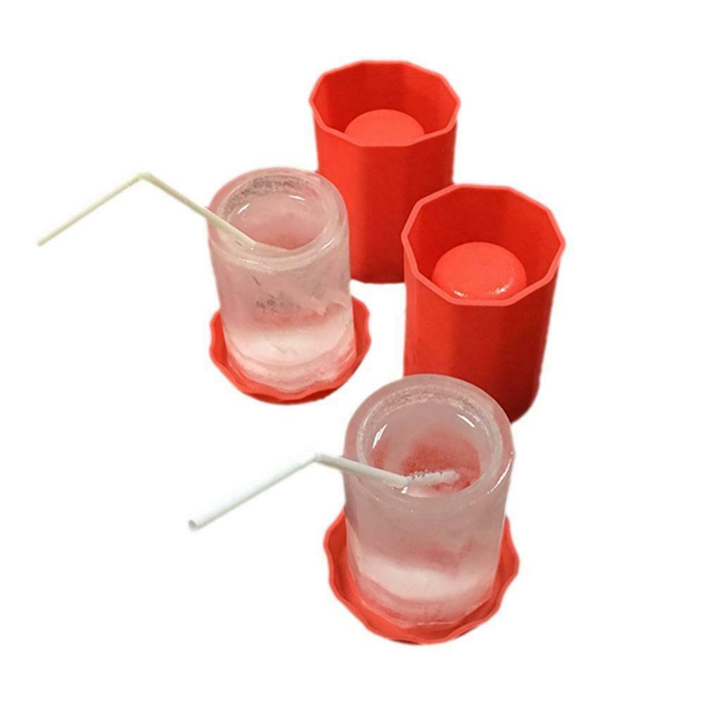 Silicone Ice Cube Maker Mould Sphere Whiskey Party Bar Tray Maker Ice Cup Summer - Fresh Stock Dated February 2026