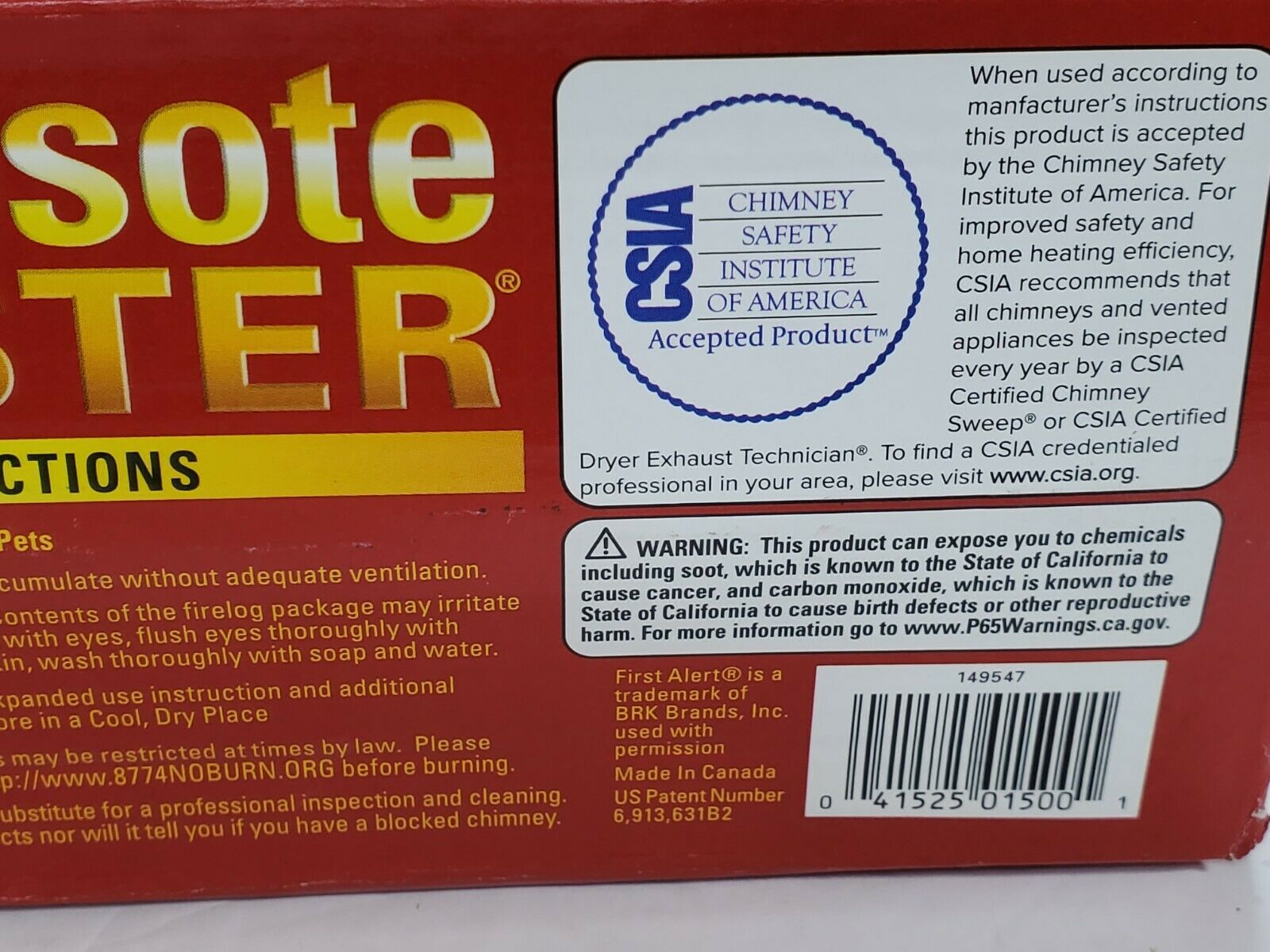 Pine Mountain Creosote Buster Chimney Cleaning Fire Log LOT OF 2 - Fresh Stock Dated December 2025