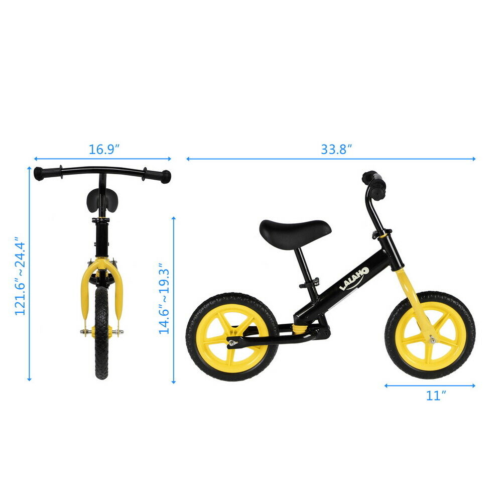 Kids Balance Ability Bike Height Adjustable Seat Training Bicycle Learning Ride - Fresh Stock Dated December 2025