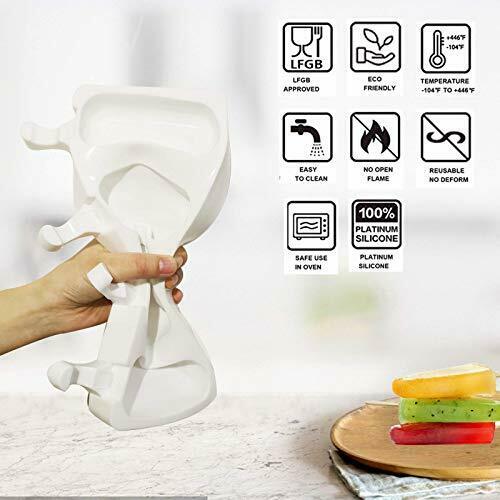 Cakesicle Mold Silicone Popsicle Homemade Pop Mold Sticks For DIY  White Oval - Fresh Stock Dated February 2026