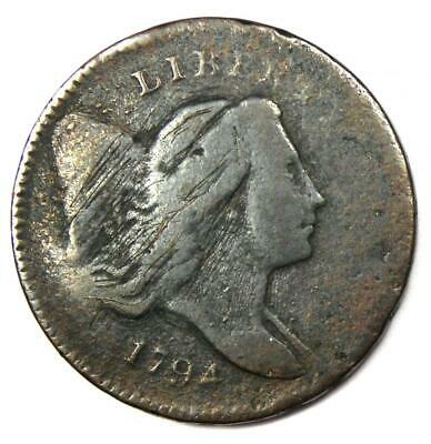 1794 Liberty Cap Flowing Hair Half Cent 1/2C Coin C-3A R5 Variety - Fine Detail - Fresh Stock Dated December 2025
