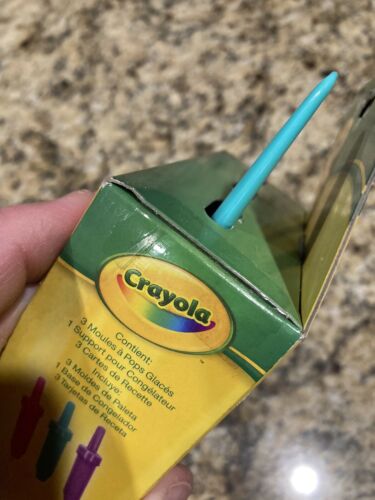 Crayola Freezer Pops Set Of (3) Crayon Icicle Popsicle Molds Multi Color **NEW** - Fresh Stock Dated February 2026
